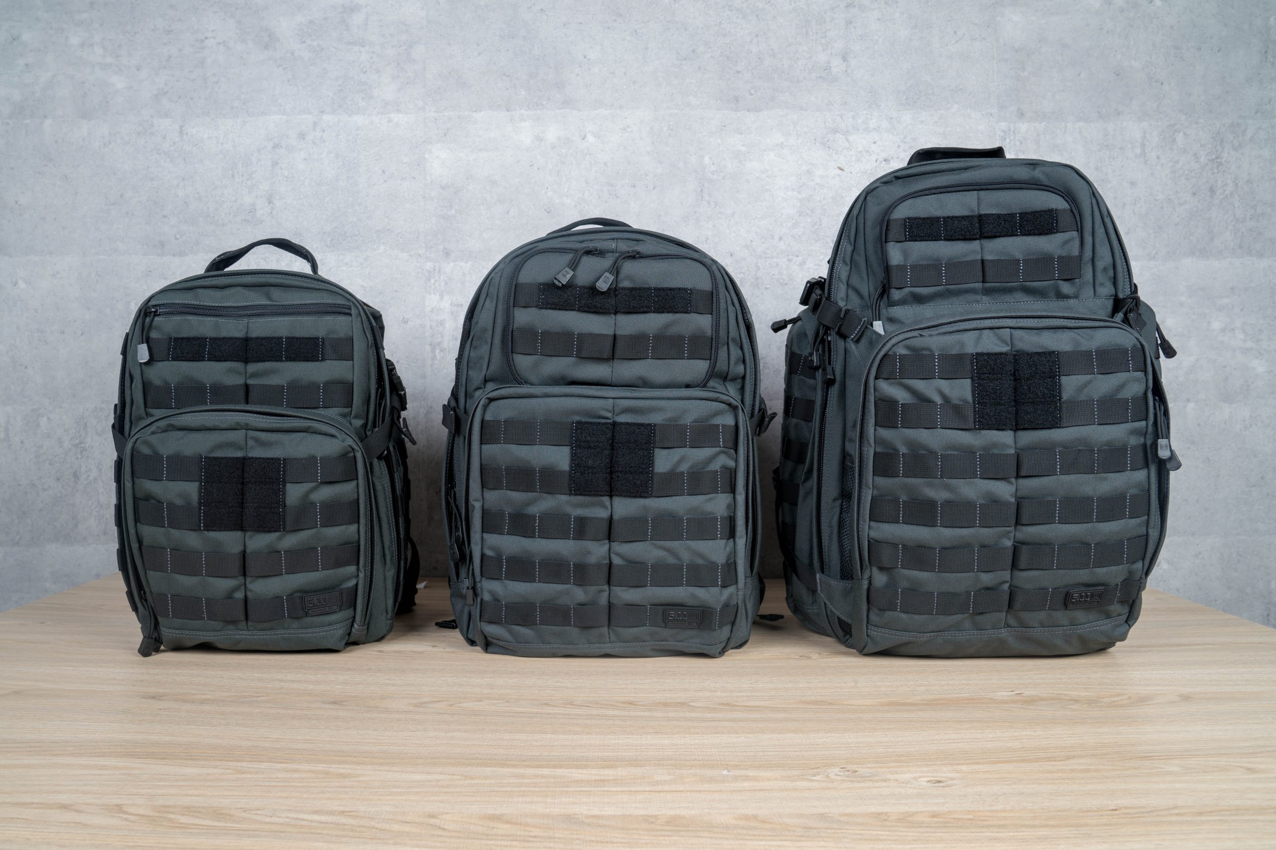 So sánh balo 5.11 Tactical RUSH 12 và RUSH 24