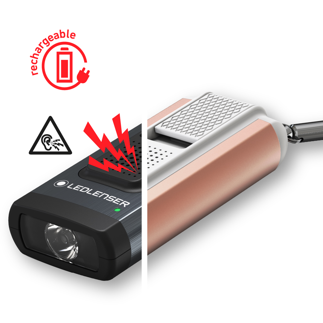 Đèn Pin Móc Khóa LedLenser K6R SAFETY – Gold